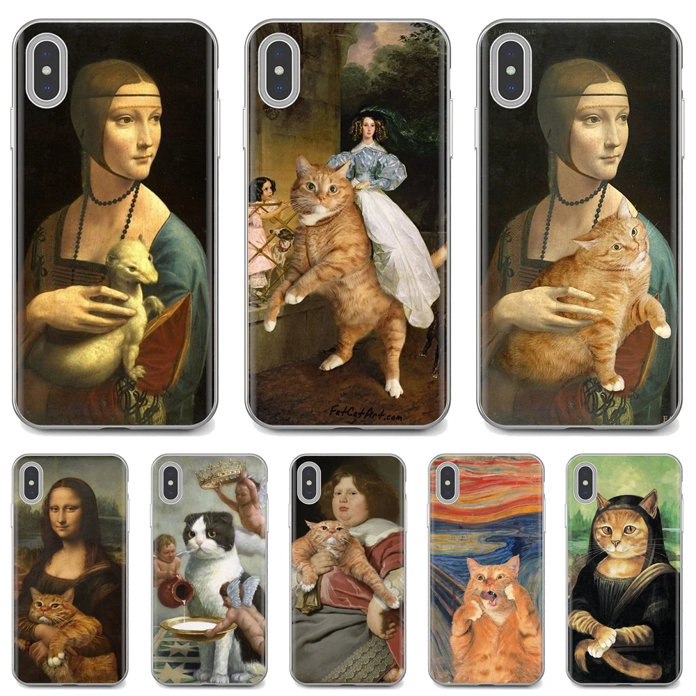For iPhone iPod Touch 11 12 Pro 4 4S 5 5S SE 5C 6 6S 7 8 X XR XS Plus Max 2020 Soft Case Leonardo da Vinci Mona Lisa Pat Cat
For iPhone iPod Touch 11 12 Pro 4 4S 5 5S SE 5C 6 6S 7 8 X XR XS Plus Max 2020 Soft Case Leonardo da Vinci Mona Lisa Pat Cat