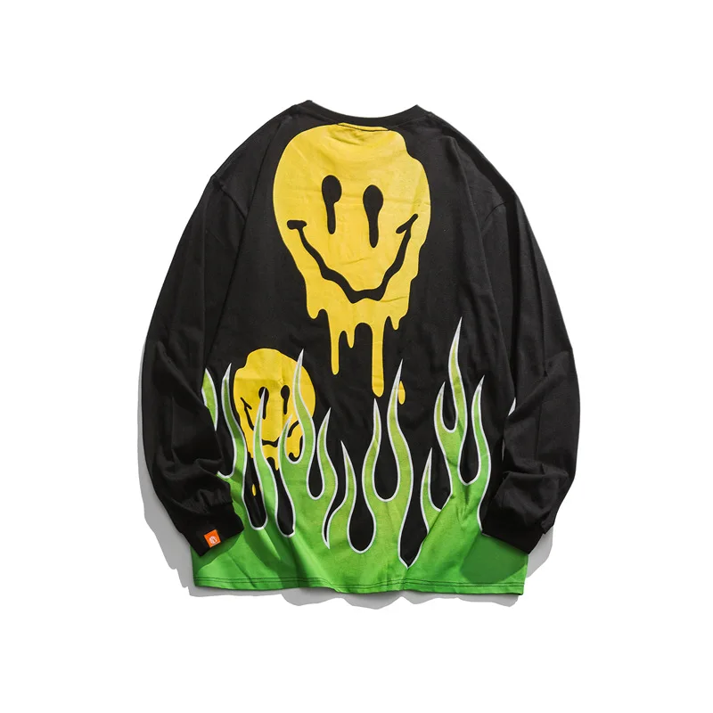 2020 Occident Fashion Smiley Face Printed Sweatshirt Men Ins Cool Long-Sleeved round-Neck Pullover
2020 Occident Fashion Smiley Face Printed Sweatshirt Men Ins Cool Long-Sleeved round-Neck Pullover