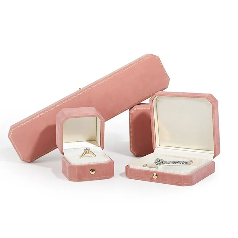 Pink Octagon Wedding Ring Storage Box Earring Studs Pendant Necklace Set Jewelry Gift Box Packaging Organizer Case
Pink Octagon Wedding Ring Storage Box Earring Studs Pendant Necklace Set Jewelry Gift Box Packaging Organizer Case