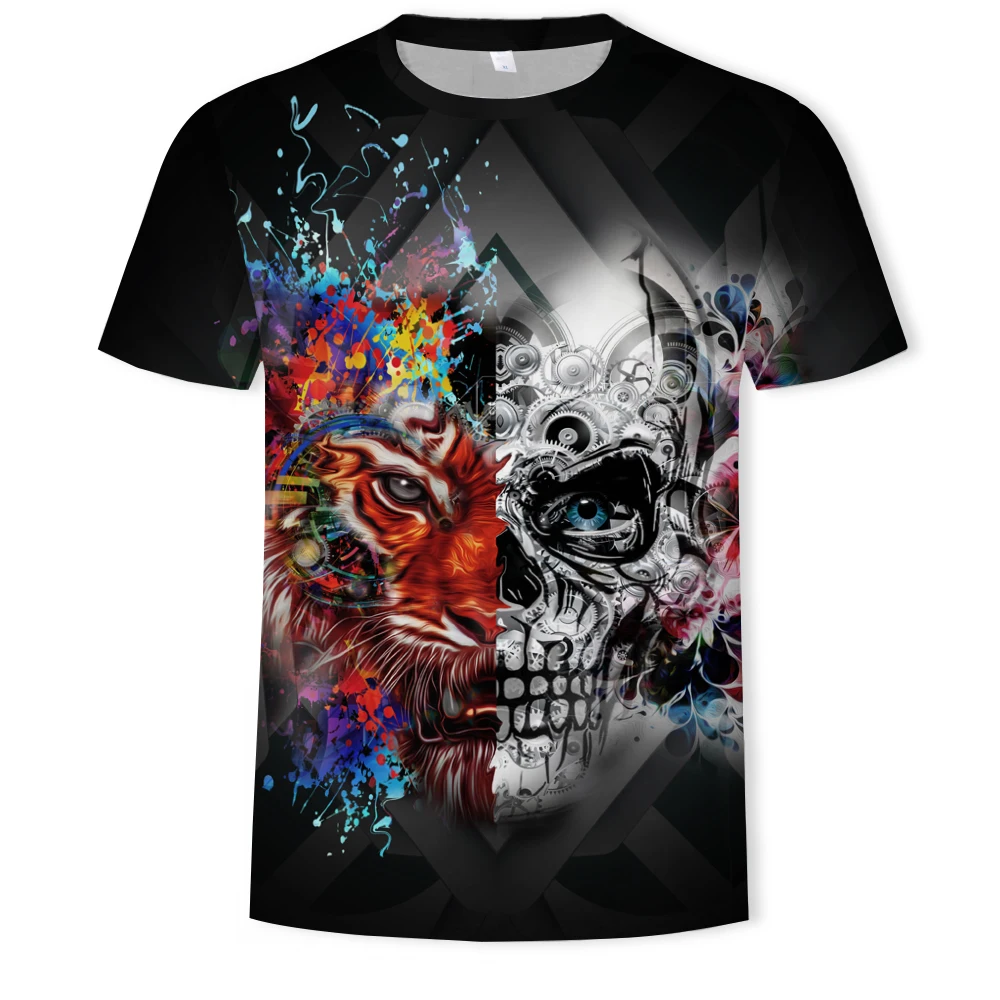 Painted Skull 3D Printing Men's T-shirt Mobile Games 3D Printing Men's T-shirt Cool Fashion Short Sleeve Shirt Size 100-6XL
Painted Skull 3D Printing Men's T-shirt Mobile Games 3D Printing Men's T-shirt Cool Fashion Short Sleeve Shirt Size 100-6XL