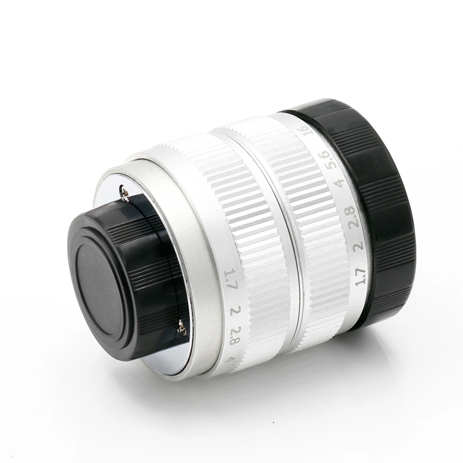 Silver Fujian 35mm F1.7 Large Aperture CCTV TV Movie C Mount lens For Nikon N1 Mount Mirroless Camera
Silver Fujian 35mm F1.7 Large Aperture CCTV TV Movie C Mount lens For Nikon N1 Mount Mirroless Camera