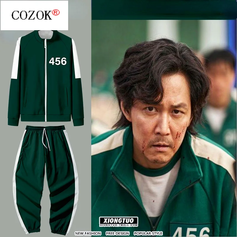 Squid Game Jacket Men's Li Zhengjae Same Sportswear Plus Size 456 National Tide Autumn Sweater Round Six Tshirts Tops
Squid Game Jacket Men's Li Zhengjae Same Sportswear Plus Size 456 National Tide Autumn Sweater Round Six Tshirts Tops