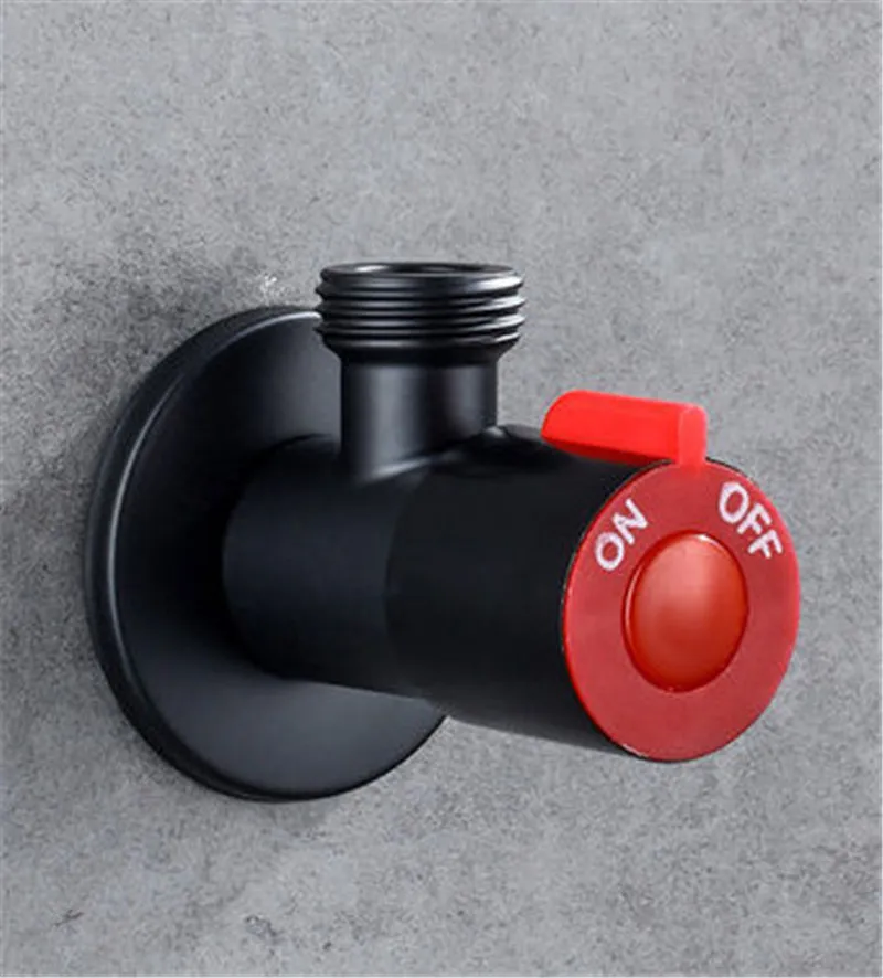 2021 NEW Bathroom Angle Filling Valve Faucets Brass Black Kitchen Cold Hot Mixer Tap Accessories Standard G1/2 Threaded
2021 NEW Bathroom Angle Filling Valve Faucets Brass Black Kitchen Cold Hot Mixer Tap Accessories Standard G1/2 Threaded