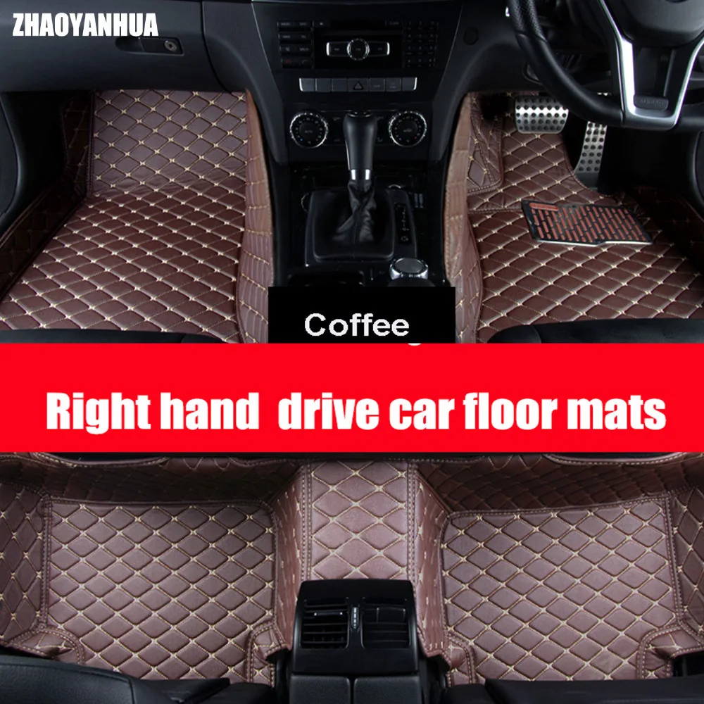 Right hand drive car floor mats for LEXUS RC350 RC200t RC300h RC300 car-styling leather accessories carpet liners | Автомобили и