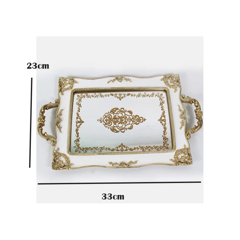 Металлический винтажный поднос с зеркалом
Металлический винтажный поднос с зеркалом