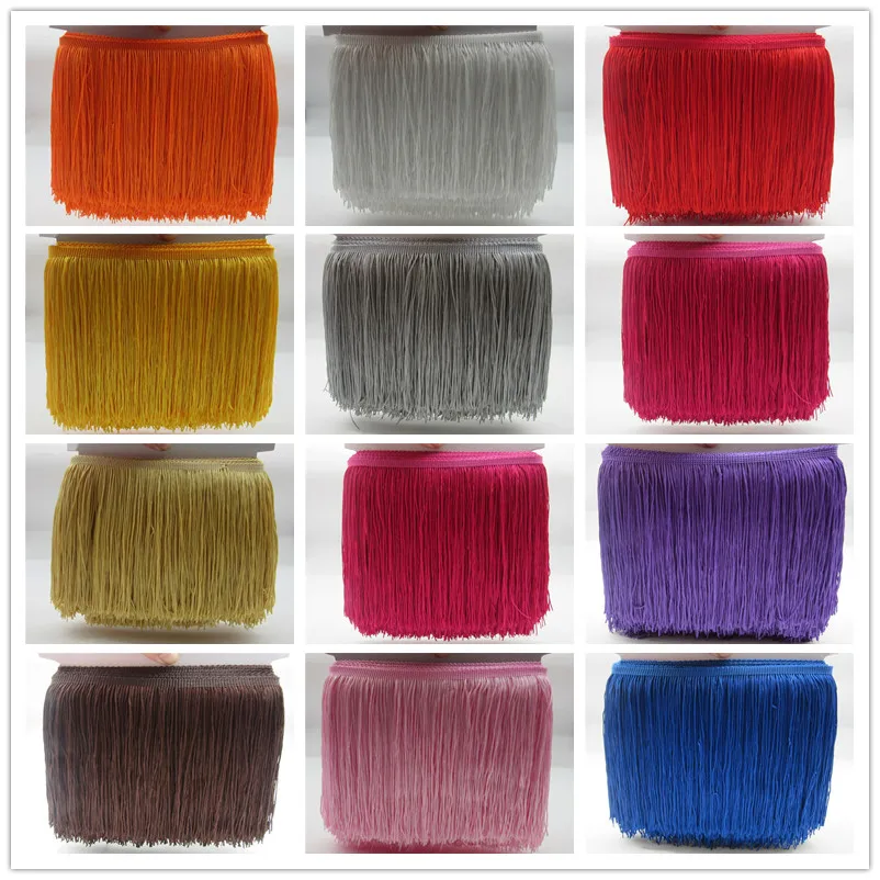 Beatiful 5Yards/lot Length 20cm Wide Fringe Lace Trim Tassel Fringe Trimming For DIY Latin Dress Stage Clothes Accessories Lace
Beatiful 5Yards/lot Length 20cm Wide Fringe Lace Trim Tassel Fringe Trimming For DIY Latin Dress Stage Clothes Accessories Lace