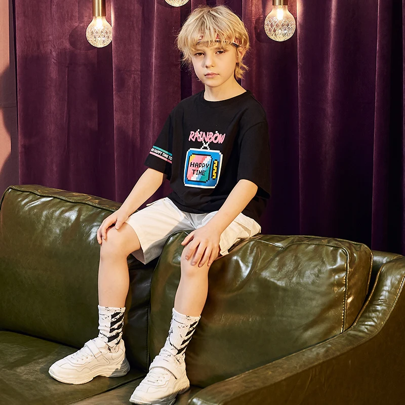 New T-shirt Mens Printed Short-sleeve Summer Round Neck Loose Comfortable T-shirt Casual Vetement Enfant T Shirt Boys BA60DX
New T-shirt Mens Printed Short-sleeve Summer Round Neck Loose Comfortable T-shirt Casual Vetement Enfant T Shirt Boys BA60DX