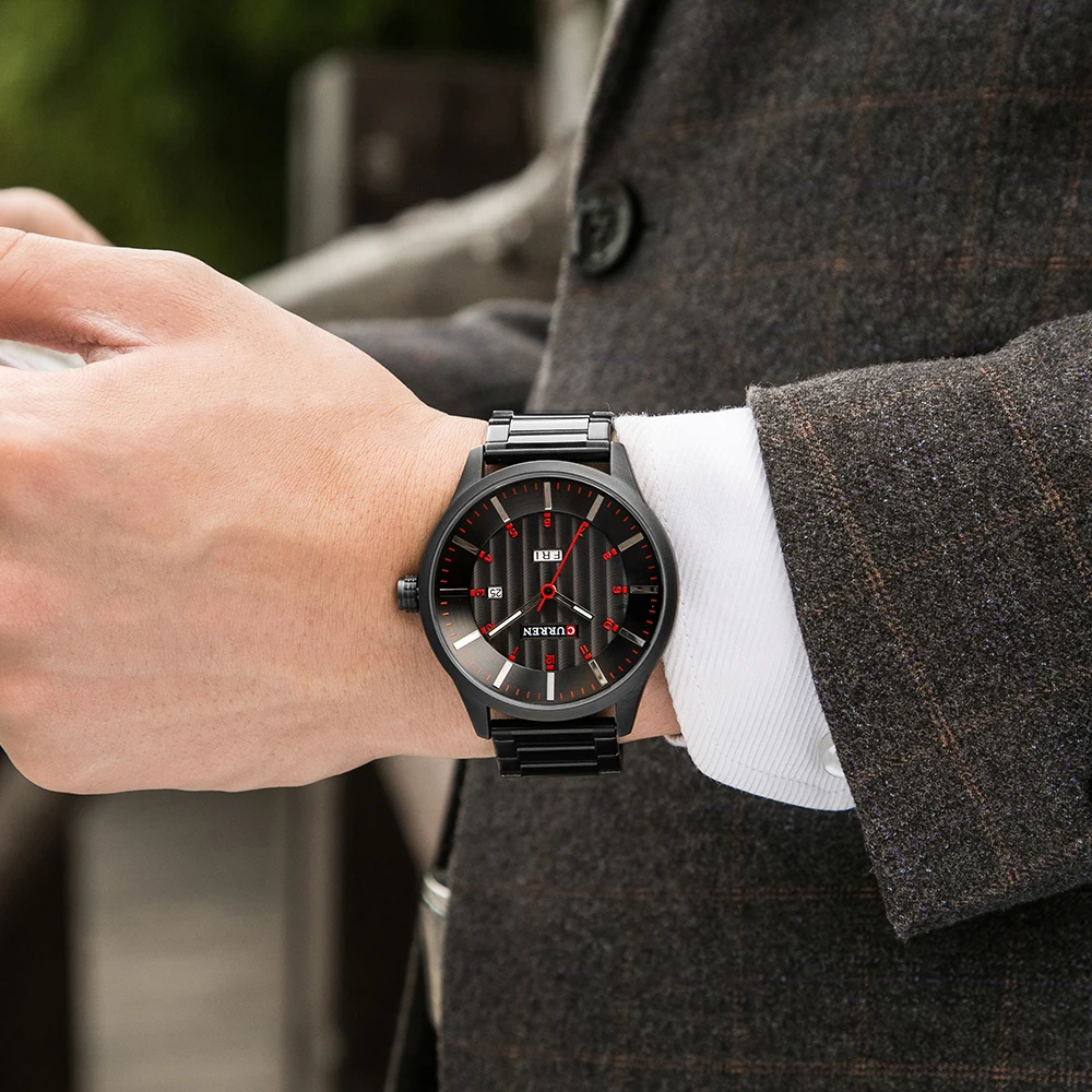 CURREN Mens Watches Fashion Men Casual Military Sports Watch Waterproof Date Clock Male Steel Wristwatch Relogio Masculino
CURREN Mens Watches Fashion Men Casual Military Sports Watch Waterproof Date Clock Male Steel Wristwatch Relogio Masculino