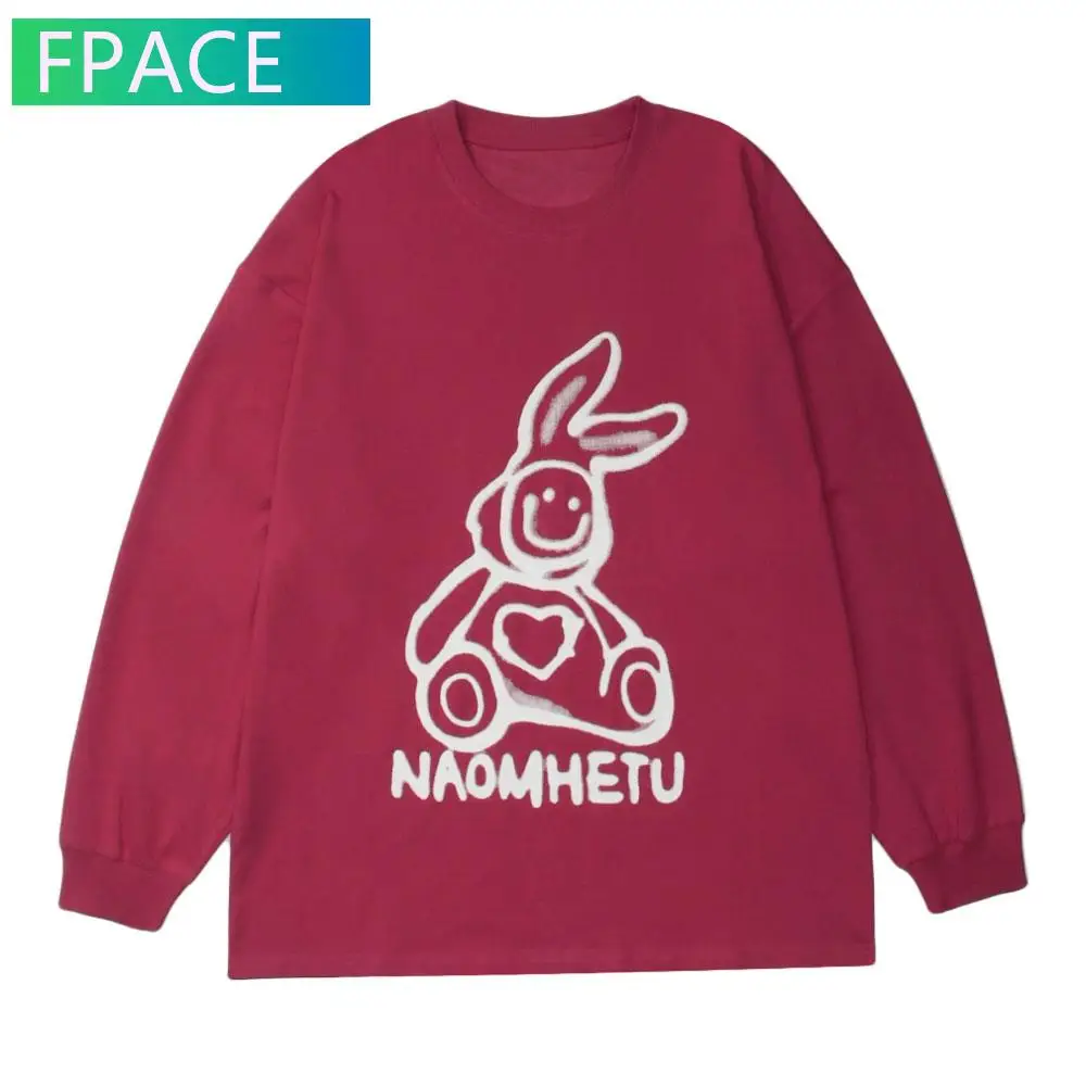FPACE Tshirts Hip Hop Streetwear Hip Hop Graffiti Smile Rabbit Print Long Sleeve Tees Shirts Mens Harajuku Casual Loose Tops
FPACE Tshirts Hip Hop Streetwear Hip Hop Graffiti Smile Rabbit Print Long Sleeve Tees Shirts Mens Harajuku Casual Loose Tops