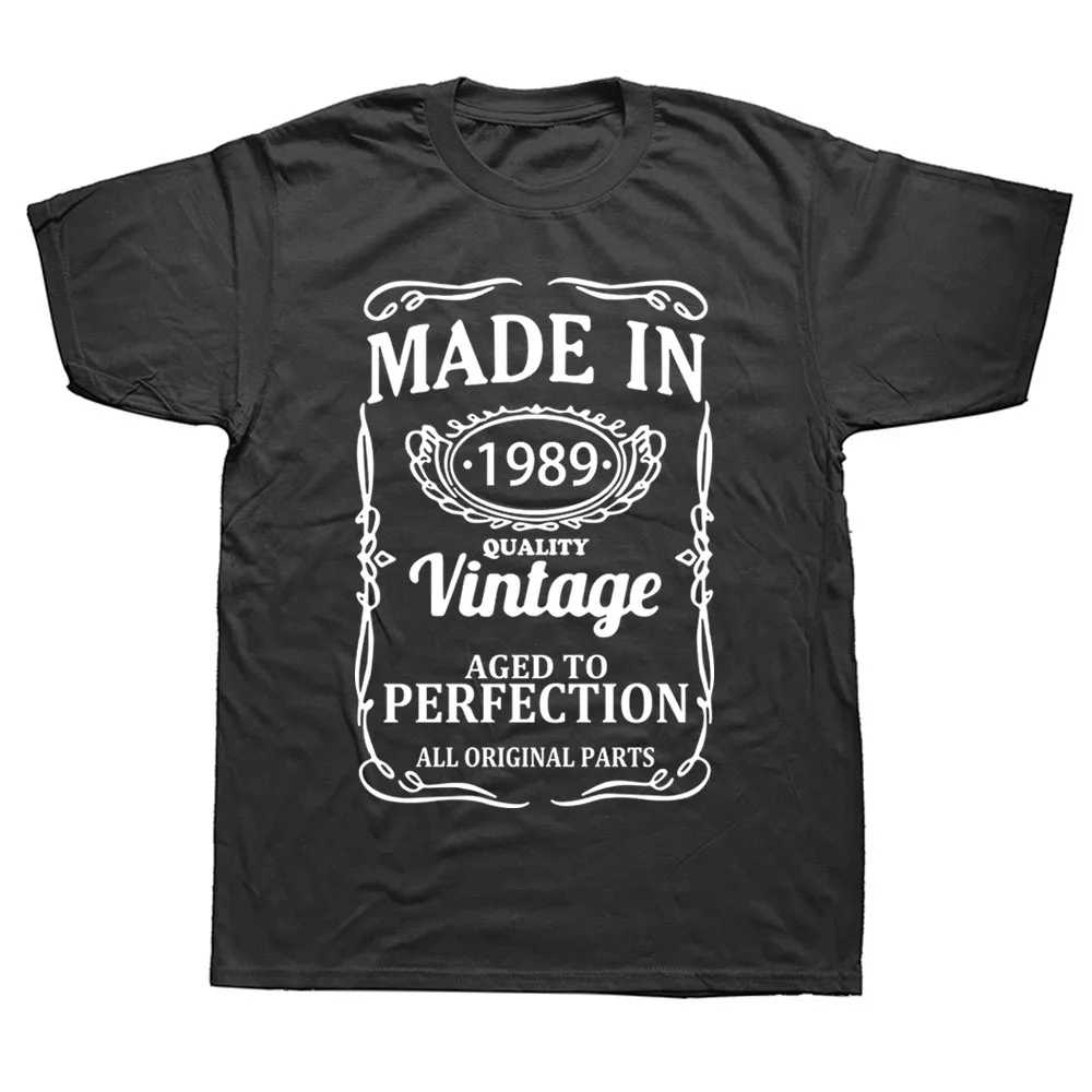 Vintage 1989 33 Years Old T Shirt Men Cotton Short Sleeve T-shirt Tshirt Camiseta Clothing Funny New 33th Father Birthday
Vintage 1989 33 Years Old T Shirt Men Cotton Short Sleeve T-shirt Tshirt Camiseta Clothing Funny New 33th Father Birthday