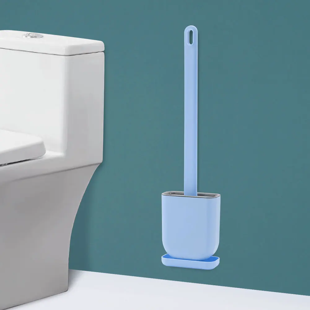 Toilet Brush Silicone WC Accessories Flat Head Flexible Soft Bristles Brush With Quick Drying Holder Set Cleaning Tools
Toilet Brush Silicone WC Accessories Flat Head Flexible Soft Bristles Brush With Quick Drying Holder Set Cleaning Tools