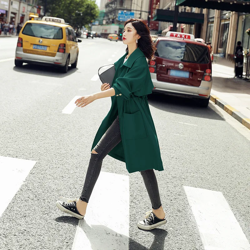 2021 Windbreaker women's middle long British style casual coat women trench coat double breasted trench coat windbreaker women
2021 Windbreaker women's middle long British style casual coat women trench coat double breasted trench coat windbreaker women