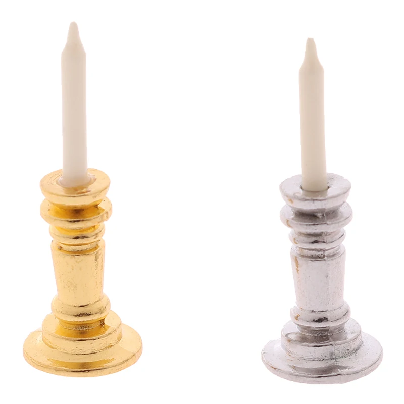 1pc 1:12 Dollhouse Miniature Candle Vintage Golden Silver Metal Holder Stick Dollhouse Furniture Accessories 
1pc 1:12 Dollhouse Miniature Candle Vintage Golden Silver Metal Holder Stick Dollhouse Furniture Accessories