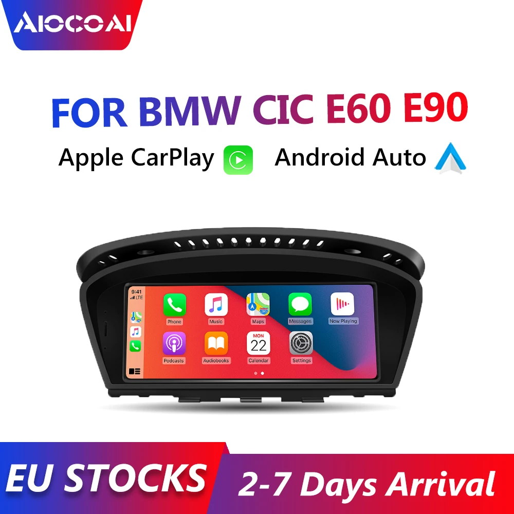 Автомагнитола Apple CarPlay 8 дюйма Android для BMW E60 E63 E90 E92 CCC CIC|Автомагнитолы| |