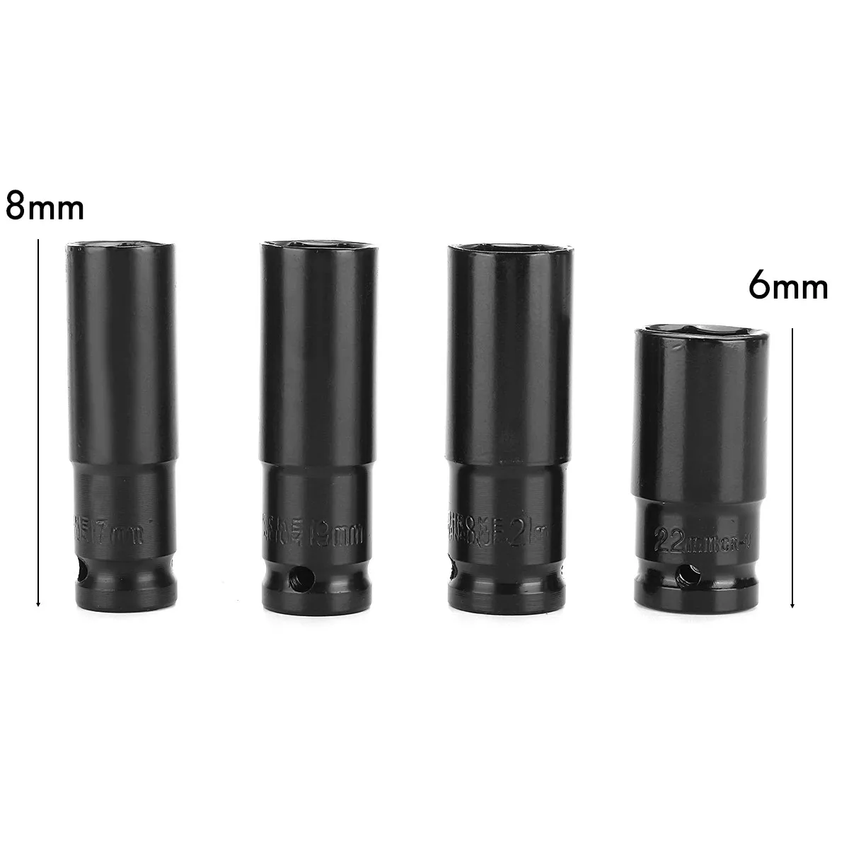 4PCS 17-22mm Electric Impact Wrench Hex Socket Head Kit Suitable For AC Electric Wrench Durable Socket Wrench Set Tool
4PCS 17-22mm Electric Impact Wrench Hex Socket Head Kit Suitable For AC Electric Wrench Durable Socket Wrench Set Tool