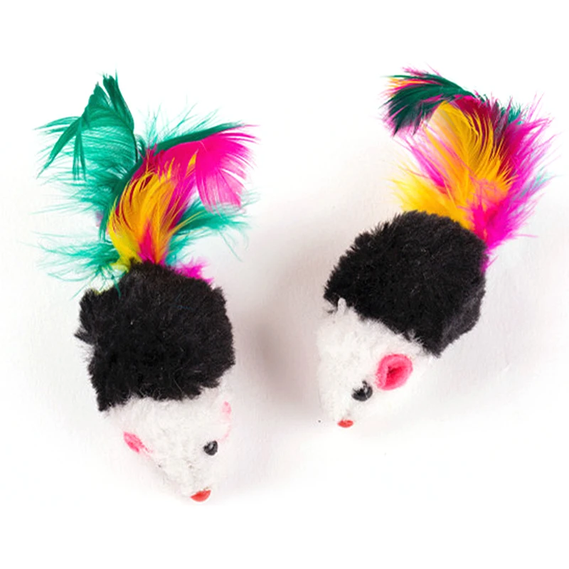 Cute Mini Soft Fleece False Mouse Cat Toys Colorful Feather Funny Playing Training Toys For Cats Kitten Puppy Pet Supplies
Cute Mini Soft Fleece False Mouse Cat Toys Colorful Feather Funny Playing Training Toys For Cats Kitten Puppy Pet Supplies