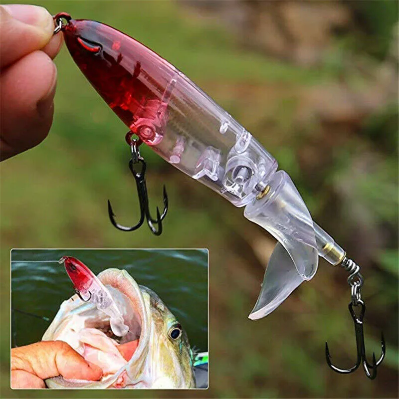 Fishing Lure Artificial Bait Hard Topwater Floating Minnow 3D Eyes Plastic Popper Rotating Surface Crankbaits Fishing Lures
Fishing Lure Artificial Bait Hard Topwater Floating Minnow 3D Eyes Plastic Popper Rotating Surface Crankbaits Fishing Lures
