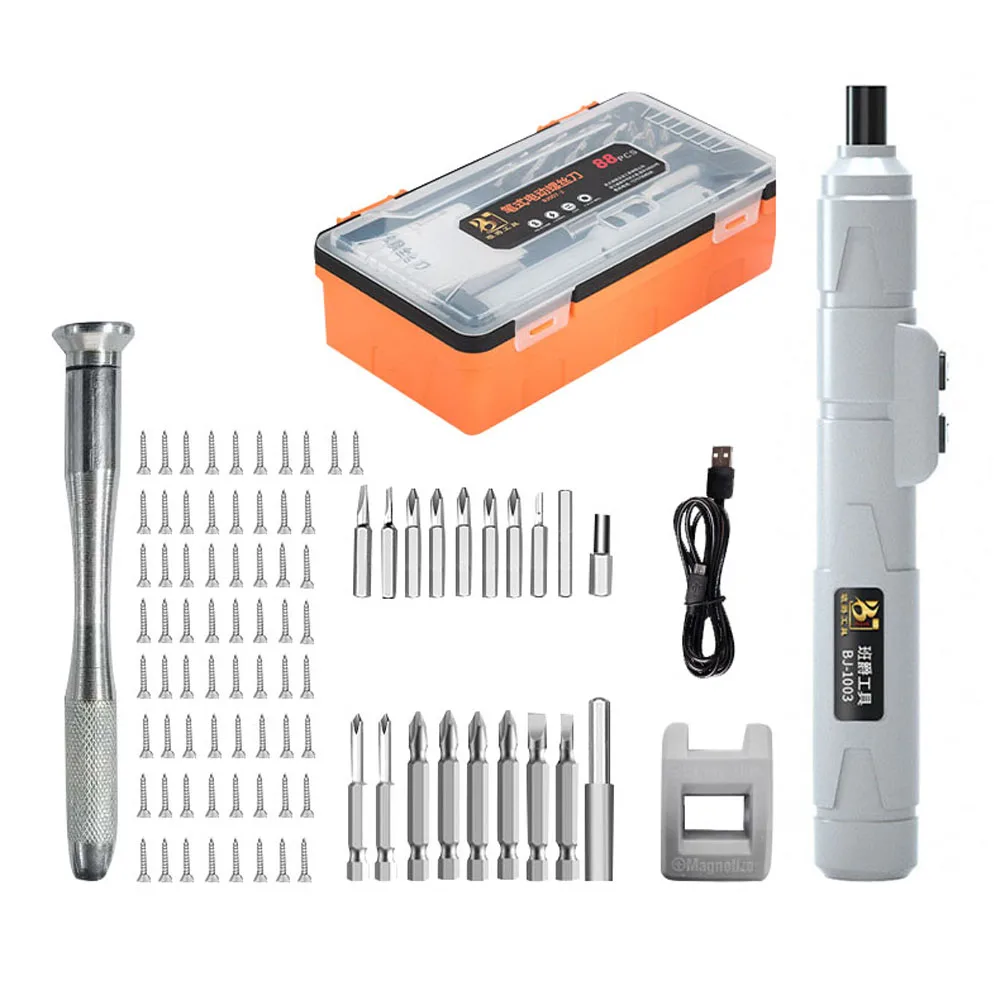 Electric Screwdriver Cordless USB Rechargeable Mini Power Tool Multifunction Screw Driver for Repairing Clock Electronic Device
Electric Screwdriver Cordless USB Rechargeable Mini Power Tool Multifunction Screw Driver for Repairing Clock Electronic Device