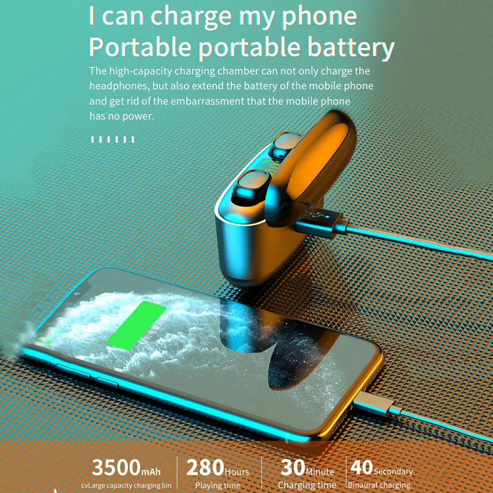 2020 New G5S TWS Bluetooth Wireless Earphones Stereo Touch Control Headphones Sport Noise Cancel Waterproof Earbuds LED Display
2020 New G5S TWS Bluetooth Wireless Earphones Stereo Touch Control Headphones Sport Noise Cancel Waterproof Earbuds LED Display