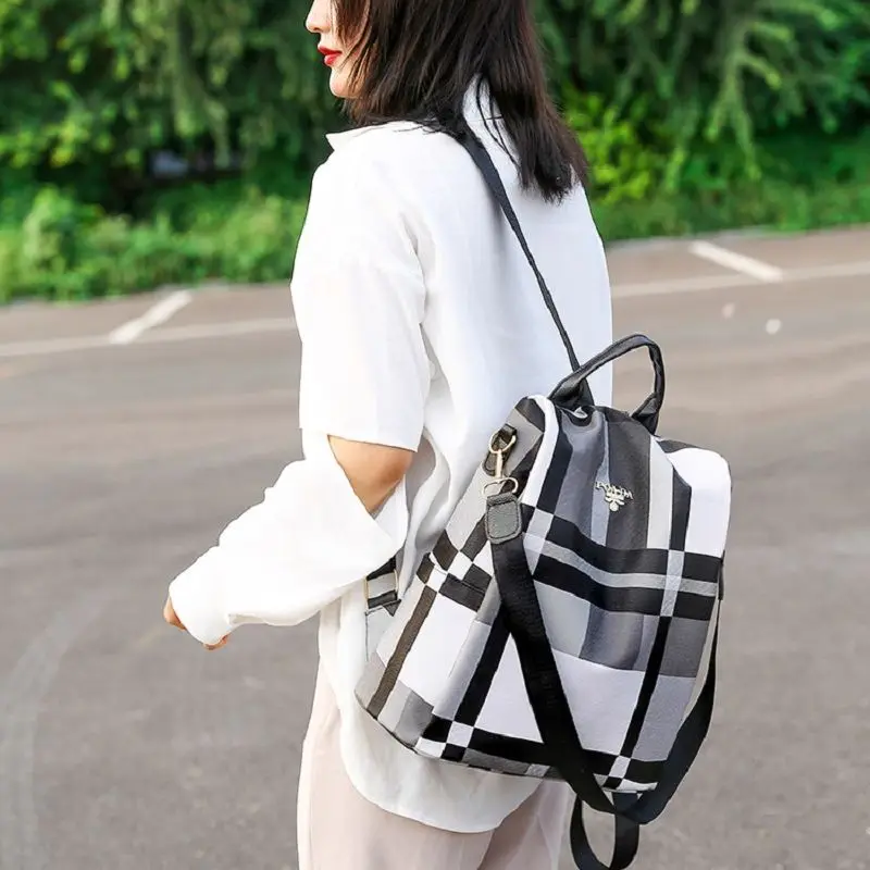 Women'S Leather Backpack 2021 New High Quality Large Capacity School Bags For Girls Anti-Theft Contrast Plaid Travel Backpack
Women'S Leather Backpack 2021 New High Quality Large Capacity School Bags For Girls Anti-Theft Contrast Plaid Travel Backpack