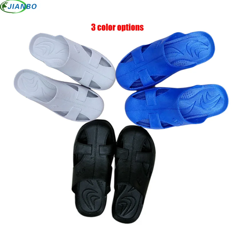 

2018 High Quality Men Casual Shoes Spring Summer Unisex Light Weige Breathable Summer Shoes Fashion Safety Slippers Size 34-46