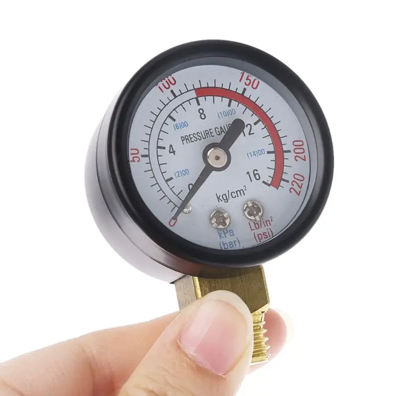 Dual Scale Economical All Purpose Pressure Gauge with Brass Internals 0-220 PSI/KPa 
Dual Scale Economical All Purpose Pressure Gauge with Brass Internals 0-220 PSI/KPa