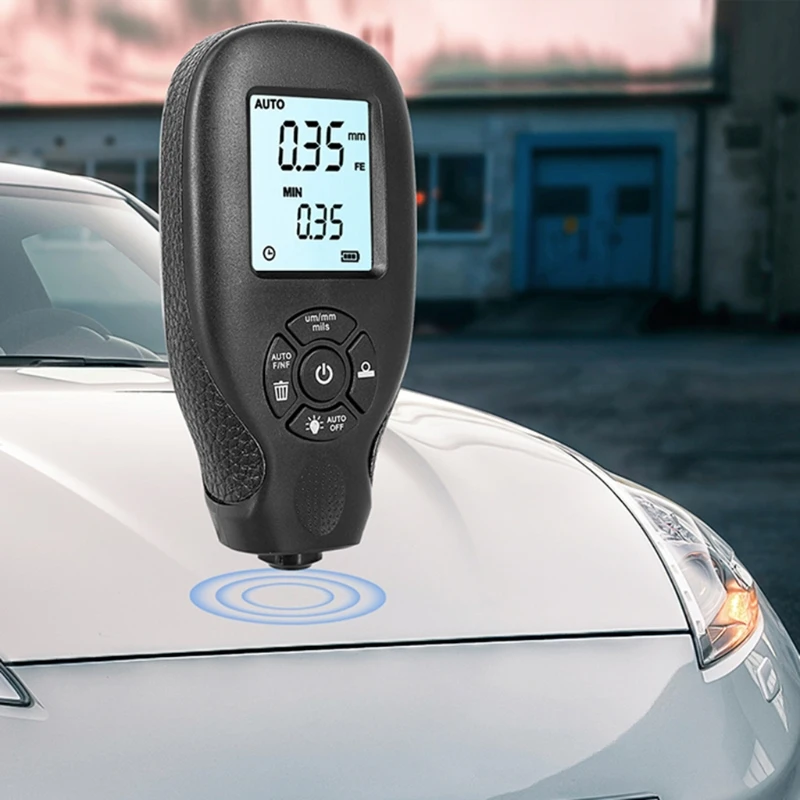 HW300 Digital Coating Thickness Gauge Compatible with Car Automotive Paint Thickness Measurement Resolution 0.01mils
HW300 Digital Coating Thickness Gauge Compatible with Car Automotive Paint Thickness Measurement Resolution 0.01mils