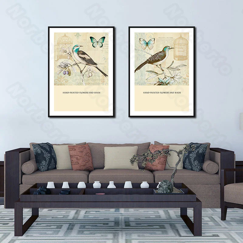 Modern Style Canvas Painting and Posters Hand-Painting Pictures with Flowers Bird Birdcage and Butterfly for Home Rooms Decorati
Modern Style Canvas Painting and Posters Hand-Painting Pictures with Flowers Bird Birdcage and Butterfly for Home Rooms Decorati
