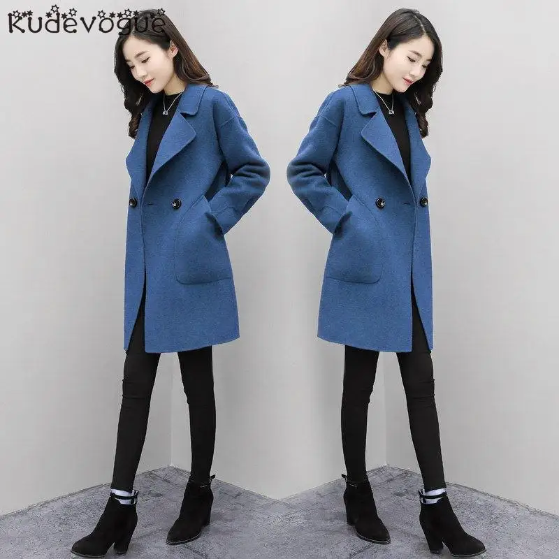Женское шерстяное пальто, длинная Корейская версия, популярная в осенне-зимнем стиле
Женское шерстяное пальто, длинная Корейская версия, популярная в осенне-зимнем стиле