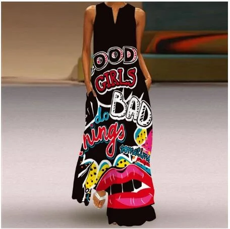 Women's long sleeveless summer dress, long sleeved vintage print, large 5XL, 2021
Women's long sleeveless summer dress, long sleeved vintage print, large 5XL, 2021