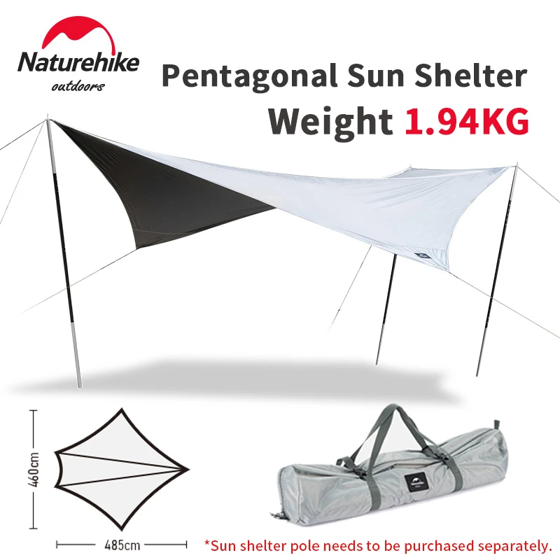Naturehike Outdoor Tarp Camping Sun Shelter Shade Cover Large Area Sail Awning Canopy Pergolas For Beach Garden Car Nature Hike
Naturehike Outdoor Tarp Camping Sun Shelter Shade Cover Large Area Sail Awning Canopy Pergolas For Beach Garden Car Nature Hike
