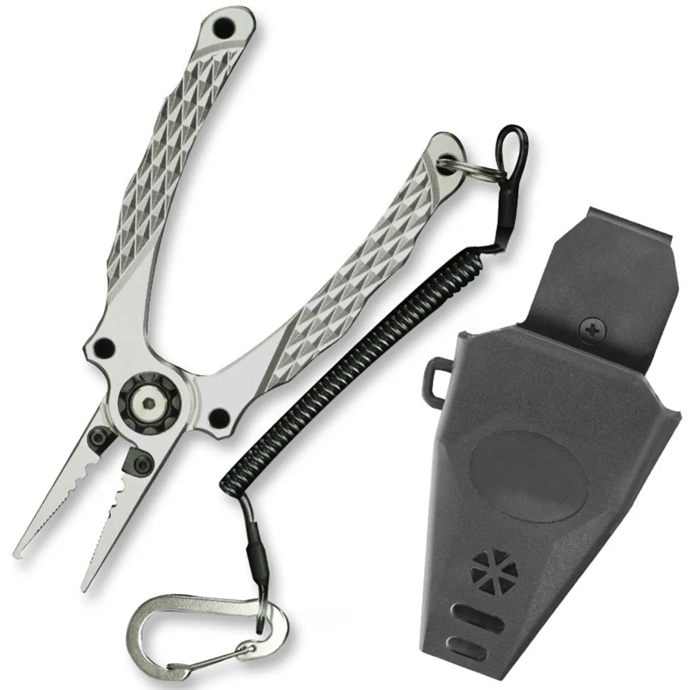 Aluminum Fishing Pliers Split Ring Cutter Hook Remover Braid Cutter With Sheath Lanyard Easy Grip And No Slippage Accessory
Aluminum Fishing Pliers Split Ring Cutter Hook Remover Braid Cutter With Sheath Lanyard Easy Grip And No Slippage Accessory