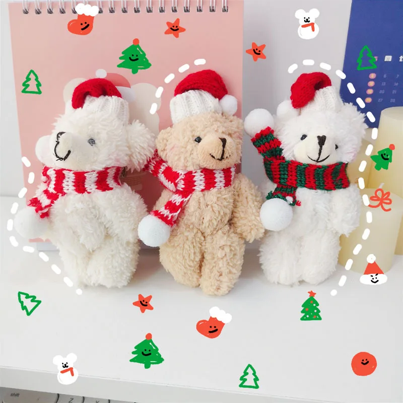 New Cute Hat Scarf Bear Keychains Cartoon Bear Anime Key Chain Couple Bag Car Pendant Key Chain Girls Keychain Christmas Jewelry
New Cute Hat Scarf Bear Keychains Cartoon Bear Anime Key Chain Couple Bag Car Pendant Key Chain Girls Keychain Christmas Jewelry