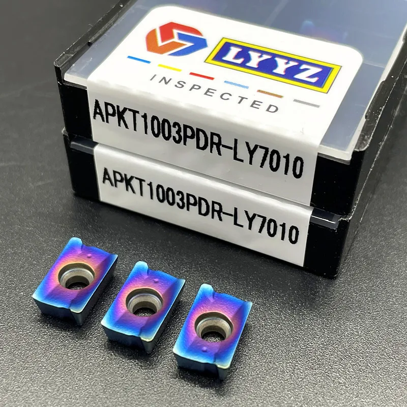 High Quality Carbide APKT1003PDR Turning Tool Blue Flame Series CNC Milling Blades
High Quality Carbide APKT1003PDR Turning Tool Blue Flame Series CNC Milling Blades