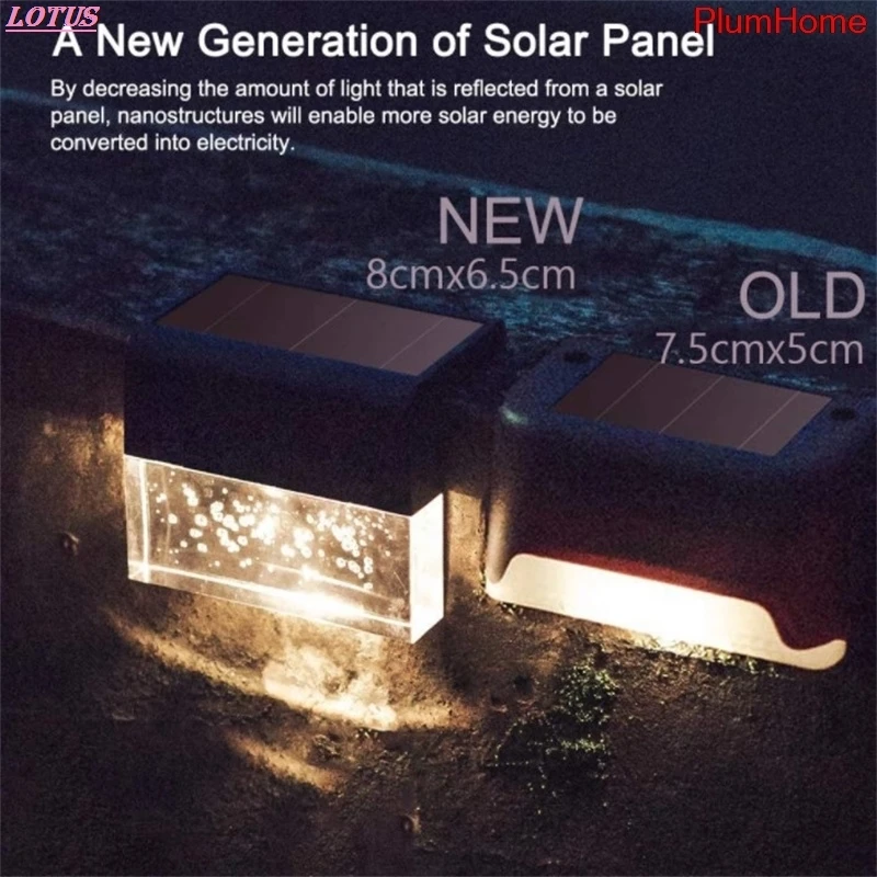 1/2/5pcs LED solar Lights outdoor Waterproof garden light Led Solar Stair Fence Lamp decoration for Patio Stairs Garden Yard
1/2/5pcs LED solar Lights outdoor Waterproof garden light Led Solar Stair Fence Lamp decoration for Patio Stairs Garden Yard