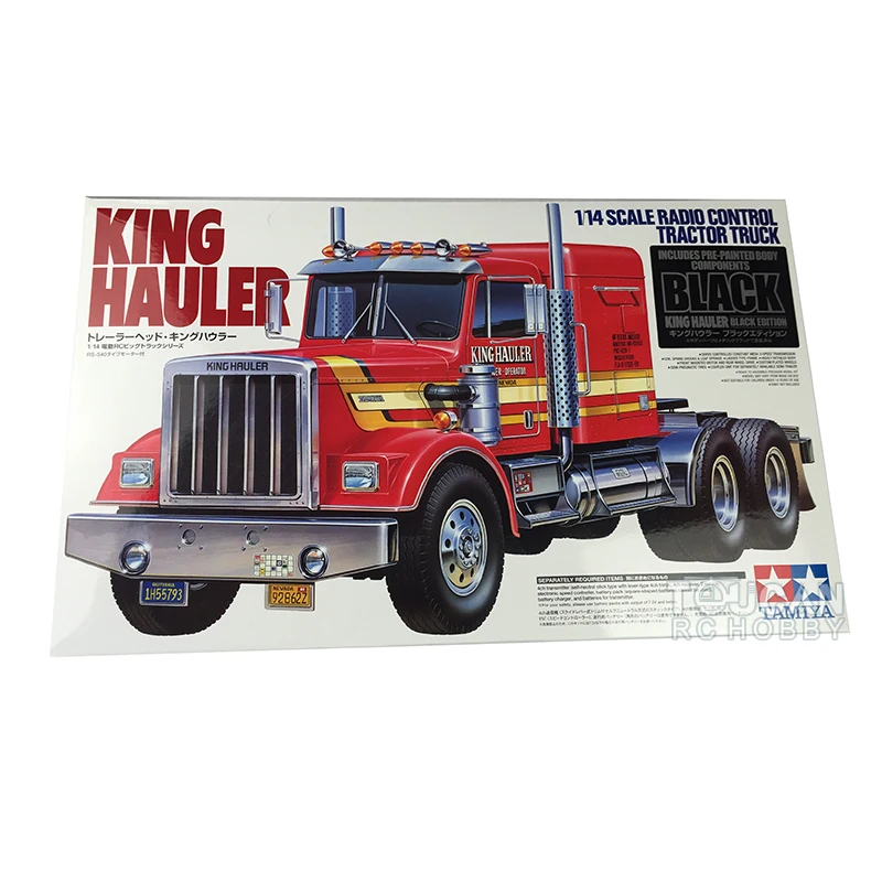 TAMIYA 6*4 56336 1/14 King Hauler Black RC Tractor Truck Car KIT Model 540 Motor TH18421-SMT6
TAMIYA 6*4 56336 1/14 King Hauler Black RC Tractor Truck Car KIT Model 540 Motor TH18421-SMT6