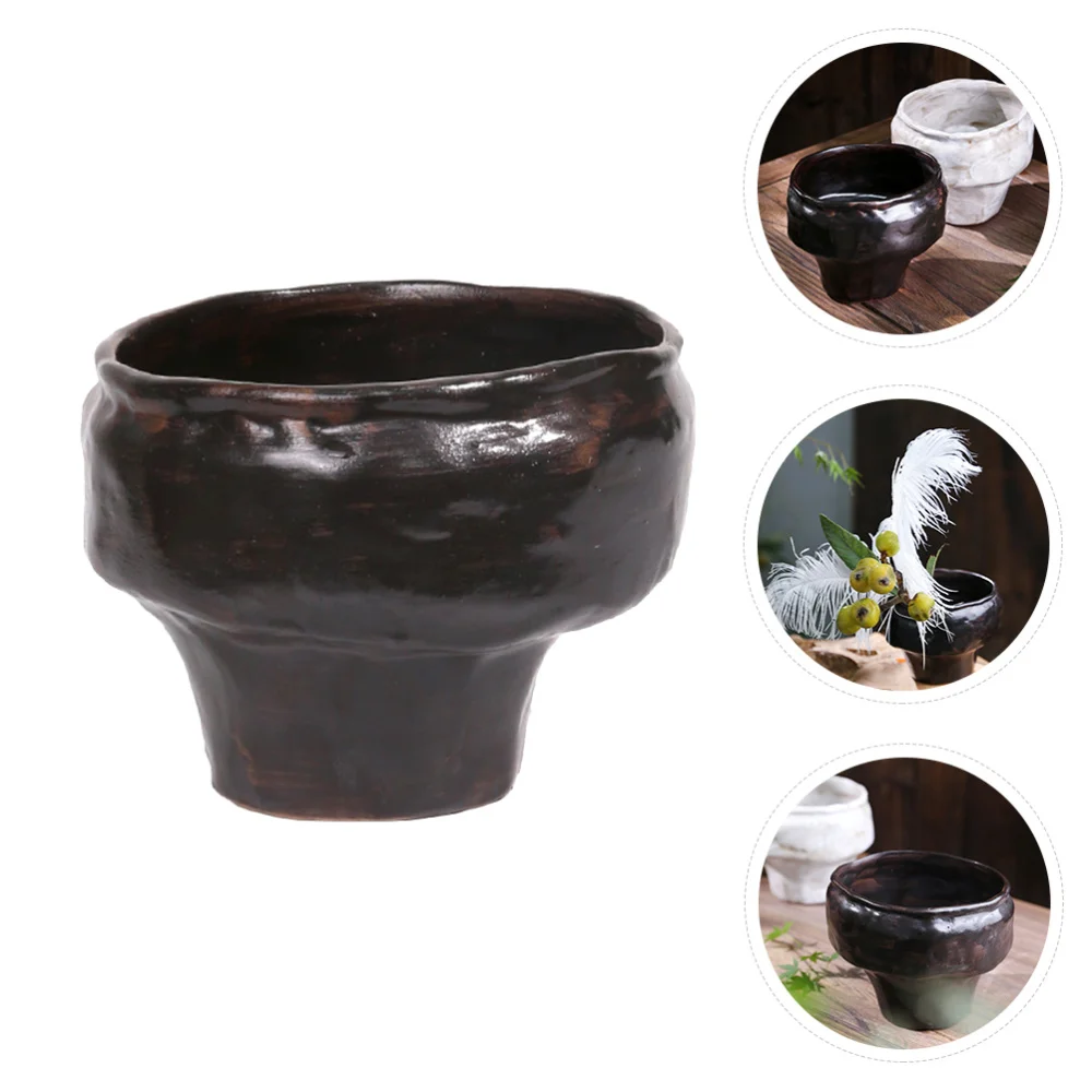 Ceramic Flower Arrangement Vase Flower Container Desktop Retro Flower Vase Decor
Ceramic Flower Arrangement Vase Flower Container Desktop Retro Flower Vase Decor