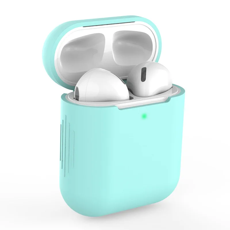 Мягкий силиконовый чехол для Apple Airpods 1/2 защитный беспроводных наушников Bluetooth Air