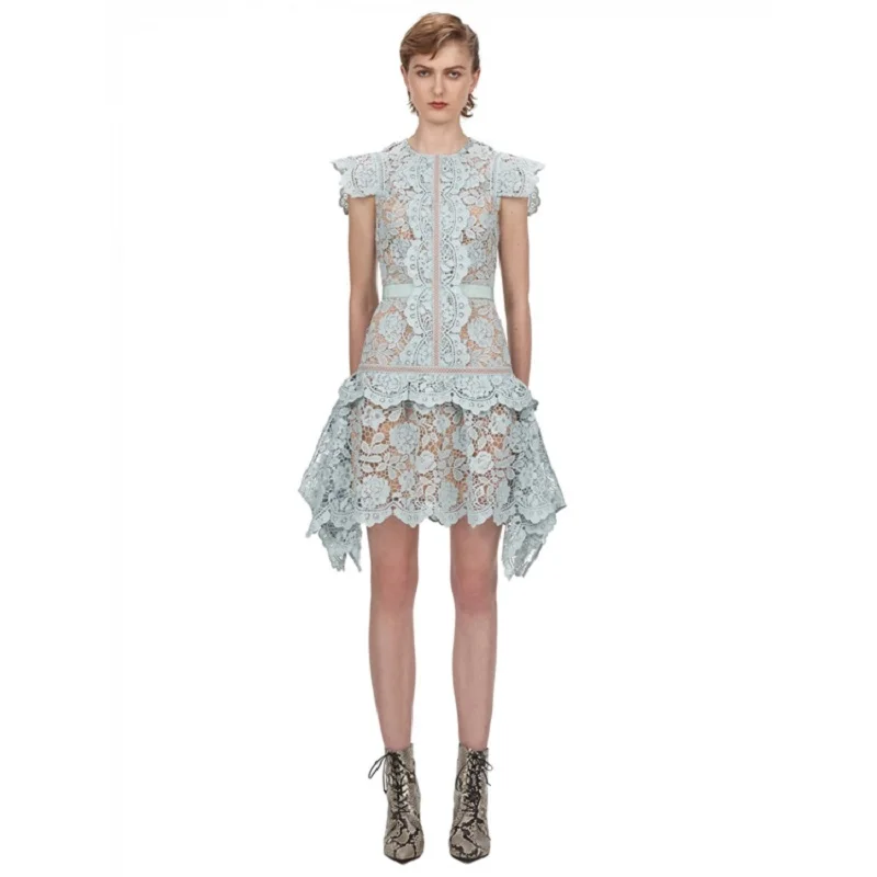 Skinny French Hollow Sheer Lace Sexy Lace Dress 2020New Summer O-Neck Irregular Elegant Party Fashion Wild Women's Dress XL
Skinny French Hollow Sheer Lace Sexy Lace Dress 2020New Summer O-Neck Irregular Elegant Party Fashion Wild Women's Dress XL
