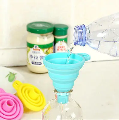 Practical Gel Collapsible Foldable Funnel Hopper Kitchen Tools Heat Resistant Silicone Funnel for Cooking Use
Practical Gel Collapsible Foldable Funnel Hopper Kitchen Tools Heat Resistant Silicone Funnel for Cooking Use