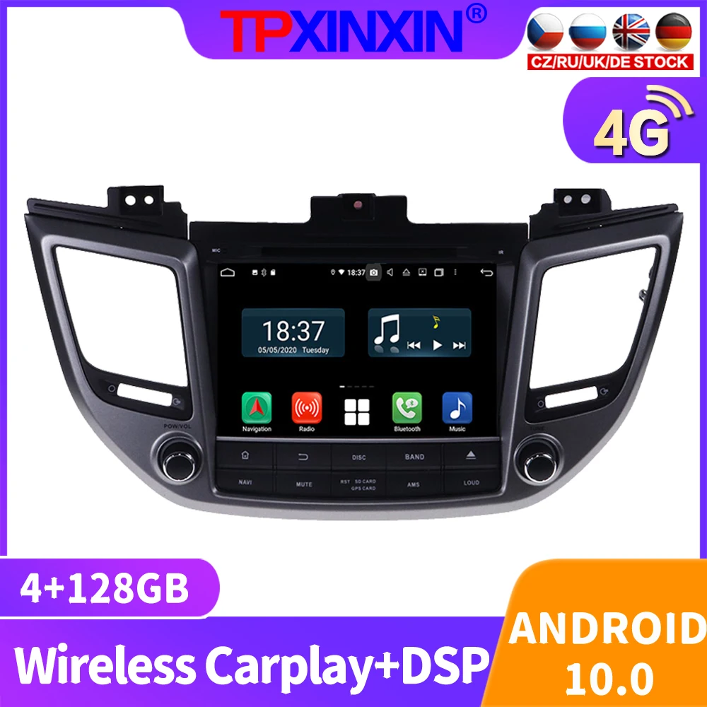 2 din Android 10 для Hyundai Tucson IX35 2015 - 2018 автомобильное радио мультимедийный