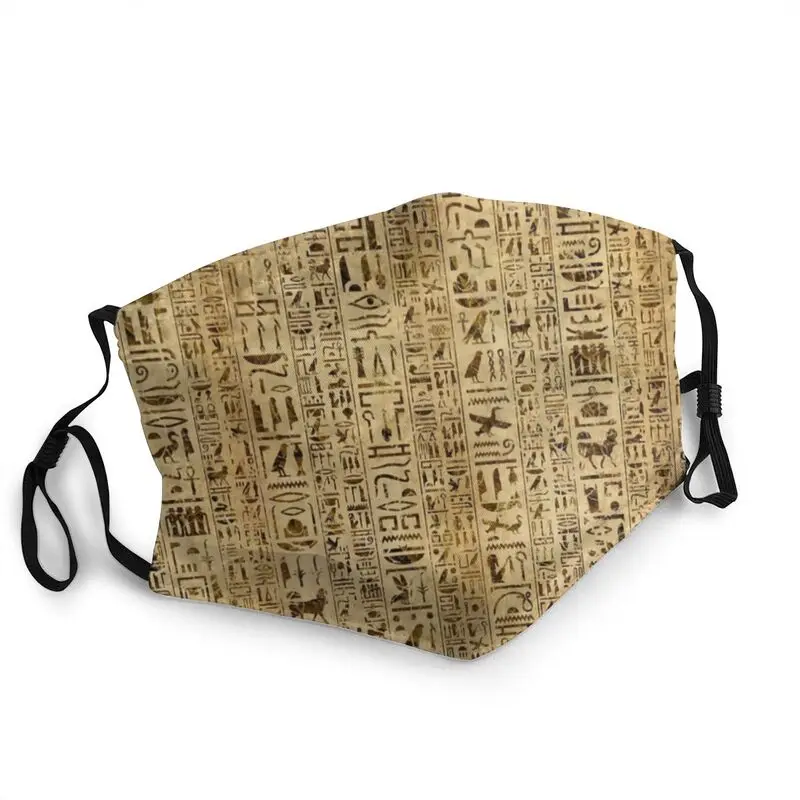 Breathable Egyptian Hieroglyphs On Papyrus Face Mask Ancient Egypt Mask Men Women Dustproof Protection Respirator Muffle
Breathable Egyptian Hieroglyphs On Papyrus Face Mask Ancient Egypt Mask Men Women Dustproof Protection Respirator Muffle