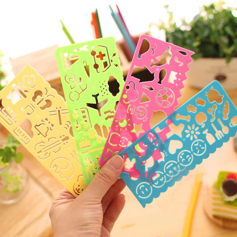4pcs Stationery Ruler School Painting Supplies Drafting Tools Art Drawing Template Plastic DIY Graphic Template Stencil Drawing
4pcs Stationery Ruler School Painting Supplies Drafting Tools Art Drawing Template Plastic DIY Graphic Template Stencil Drawing