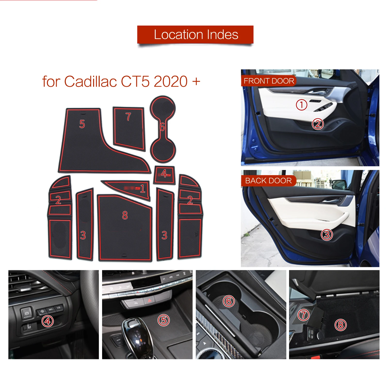 ZUNDUO Anti-Slip Gate Slot Cup Mat for Cadillac CT5 2020 2021 Accessories Non-Slip Door Pad Rubber Coaster Mats Car Sticker
ZUNDUO Anti-Slip Gate Slot Cup Mat for Cadillac CT5 2020 2021 Accessories Non-Slip Door Pad Rubber Coaster Mats Car Sticker