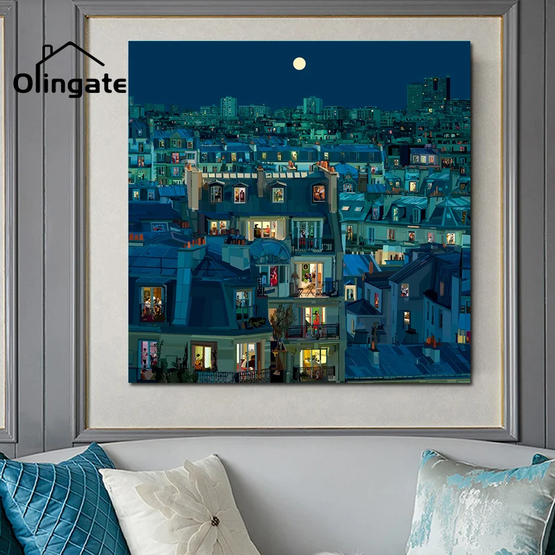 Vintage Buildings Figure Canvas Poster Modern City Night Light Wall Art One Piece Wall Picture Home Living Drawing Room Decor
Vintage Buildings Figure Canvas Poster Modern City Night Light Wall Art One Piece Wall Picture Home Living Drawing Room Decor