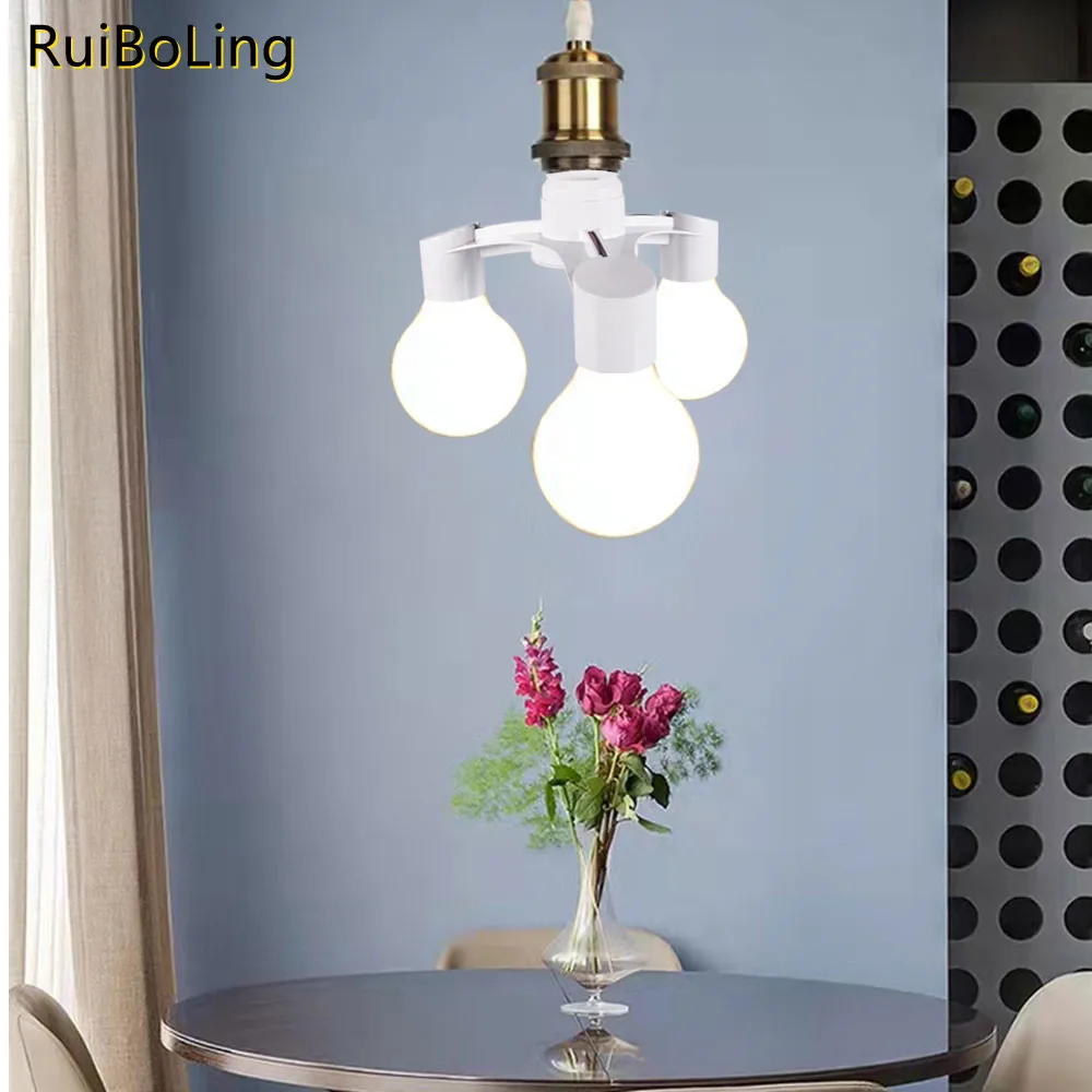 LED one-turn three-conversion bulb E27screw mouth socket adapter household commercial lighting standard lamp holder base adapter
LED one-turn three-conversion bulb E27screw mouth socket adapter household commercial lighting standard lamp holder base adapter