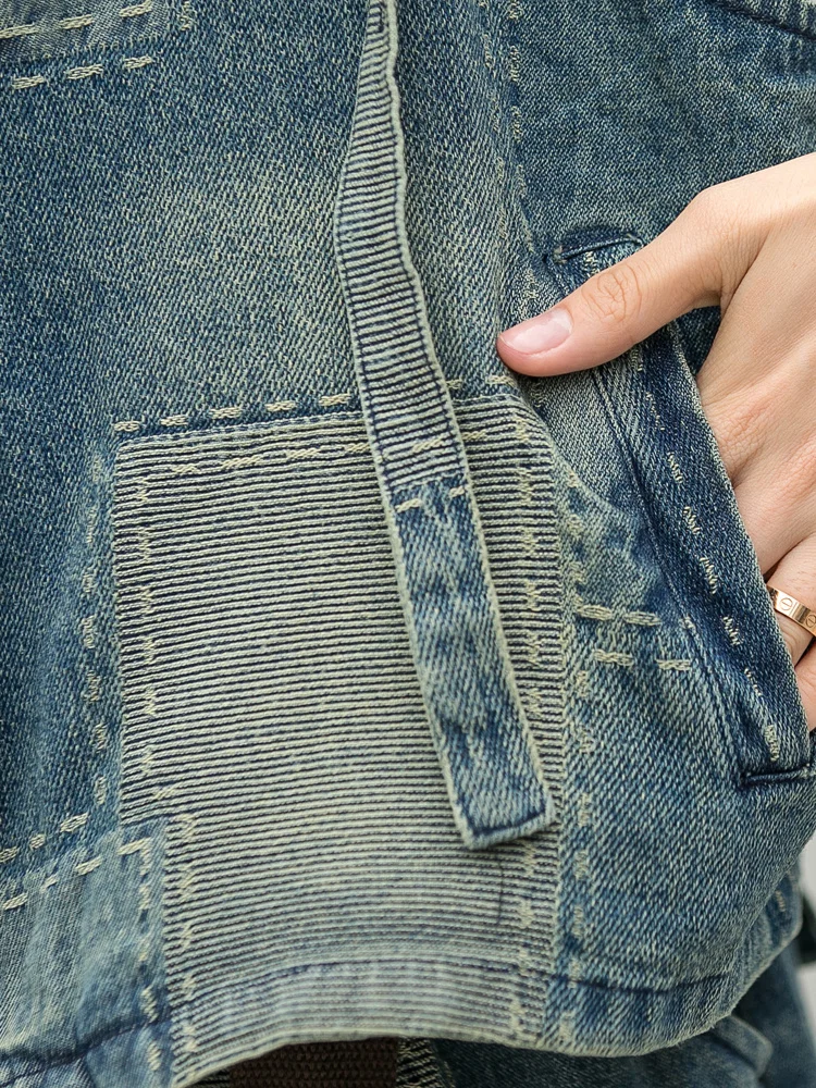 LYUZHE Vintage Women Denim Vest Set 2021 Summer Patchwork Vest Coat + Denim Shorts Fashion Female 2 Piece Set Blue QDY273
LYUZHE Vintage Women Denim Vest Set 2021 Summer Patchwork Vest Coat + Denim Shorts Fashion Female 2 Piece Set Blue QDY273