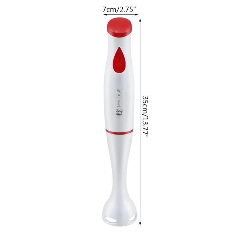 Immersion Hand Blender Corded Handheld Stick Blenders 350W 200-240V 3 Gears 13.77x2.75in for Ice Smoothies Sauce
Immersion Hand Blender Corded Handheld Stick Blenders 350W 200-240V 3 Gears 13.77x2.75in for Ice Smoothies Sauce