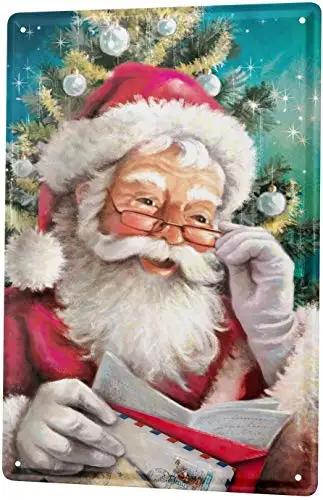 Tin Sign Metal Plate - Christmas Decoration Santa Claus Lecture Good Friends Father Mother Gift Sign Decoration
Tin Sign Metal Plate - Christmas Decoration Santa Claus Lecture Good Friends Father Mother Gift Sign Decoration