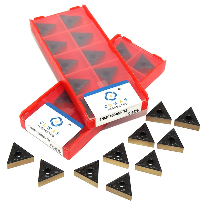 TNMG160404 TM PC4225 External Turning Tool High Quality TNMG 160404 Two-color Carbide Inserts CNC Lathe Cutter Tools For Steel
TNMG160404 TM PC4225 External Turning Tool High Quality TNMG 160404 Two-color Carbide Inserts CNC Lathe Cutter Tools For Steel